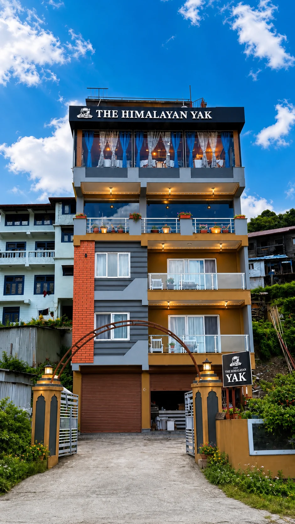 Front exterior of The Himalayan Yak Hotel in Salleri, Solukhumbu
